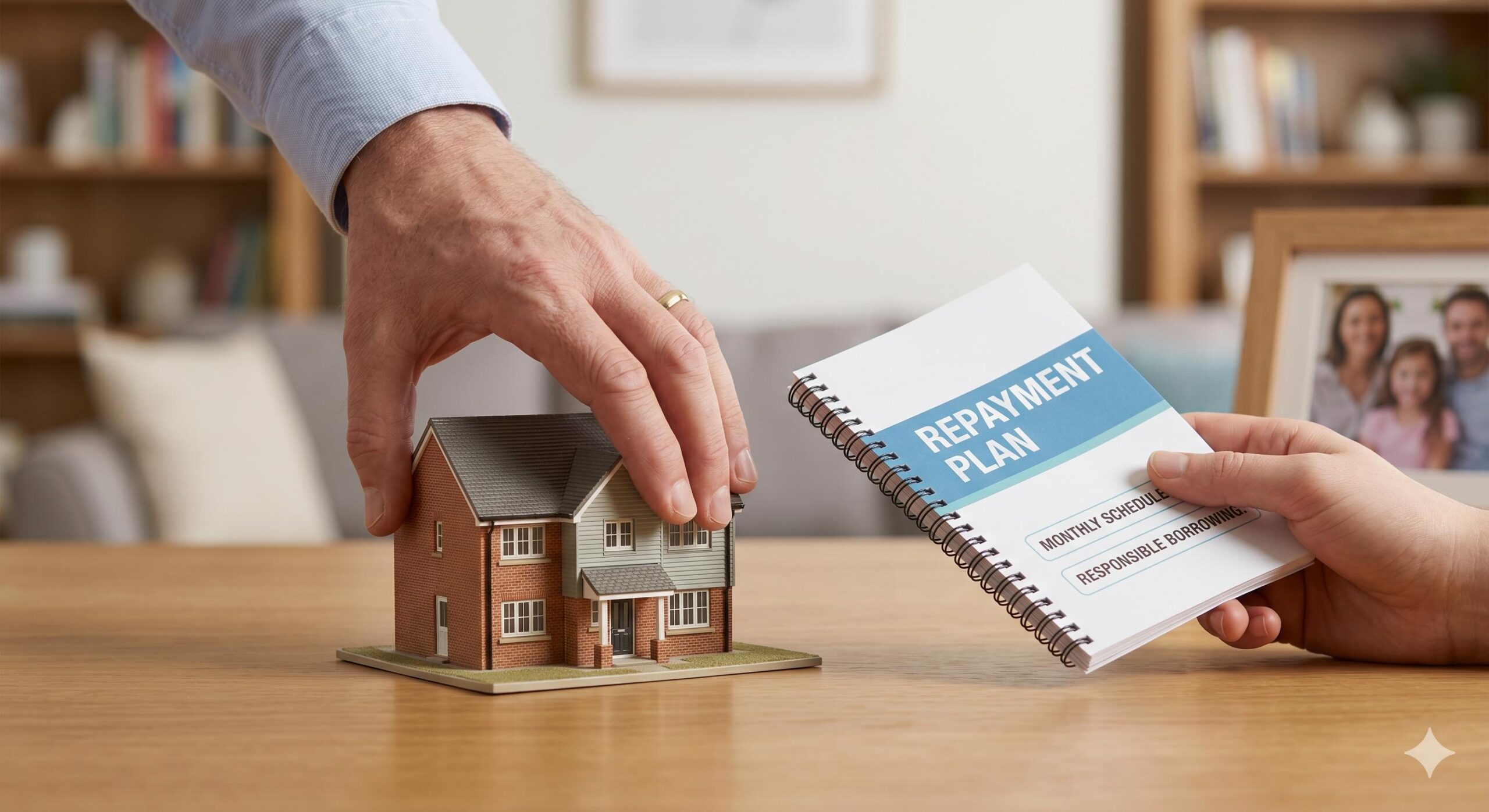 A photo symbolizing responsible borrowing and property asset protection.