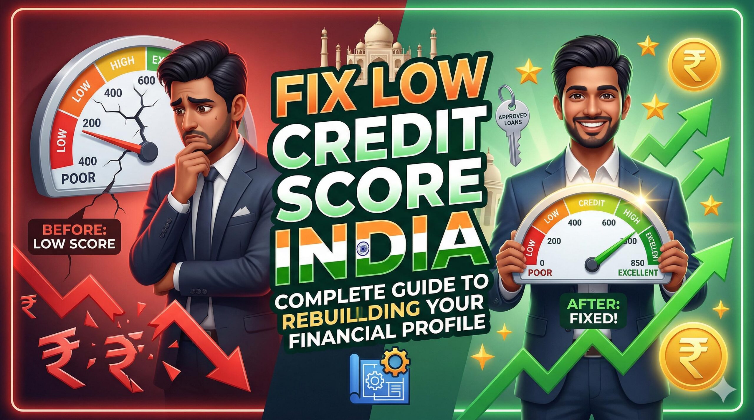 How to Fix Low Credit Score India_ A Complete Guide to Rebuilding Your Financial Profile